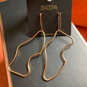 Gold earrings Minimalist